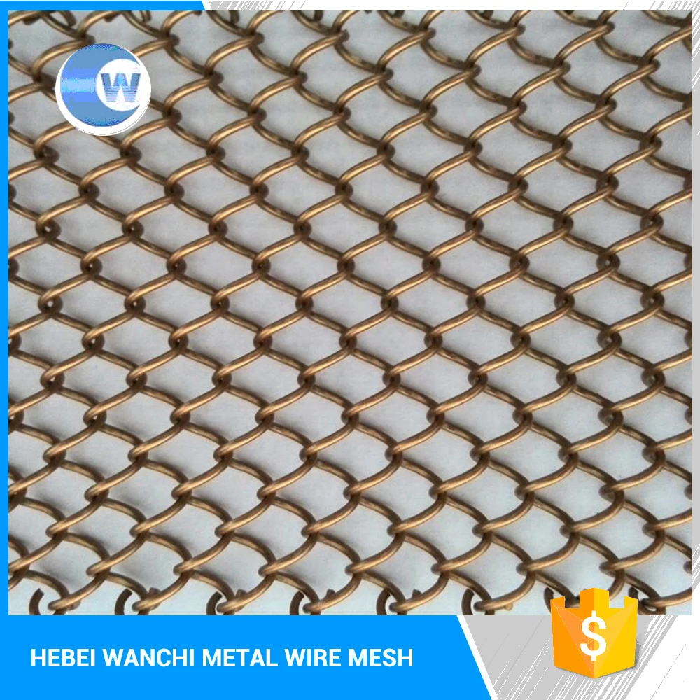 Ss 304 Metal Chain Link Curtain Ss Metal Fireplace Screen Curtain