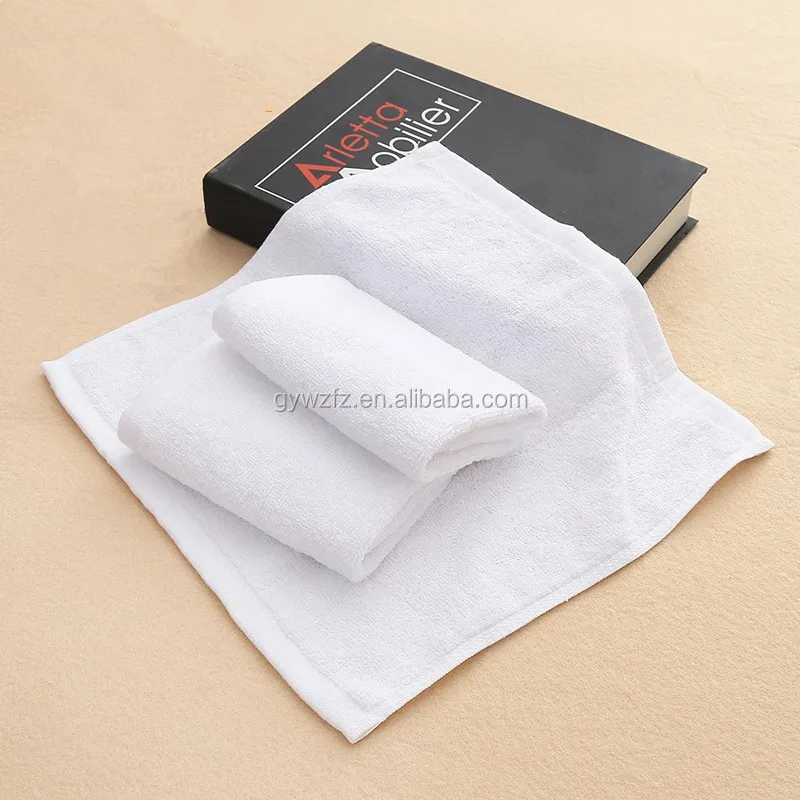 Factory Wholesale Cheap Budget Bulk Cotton White Face Washer Towels