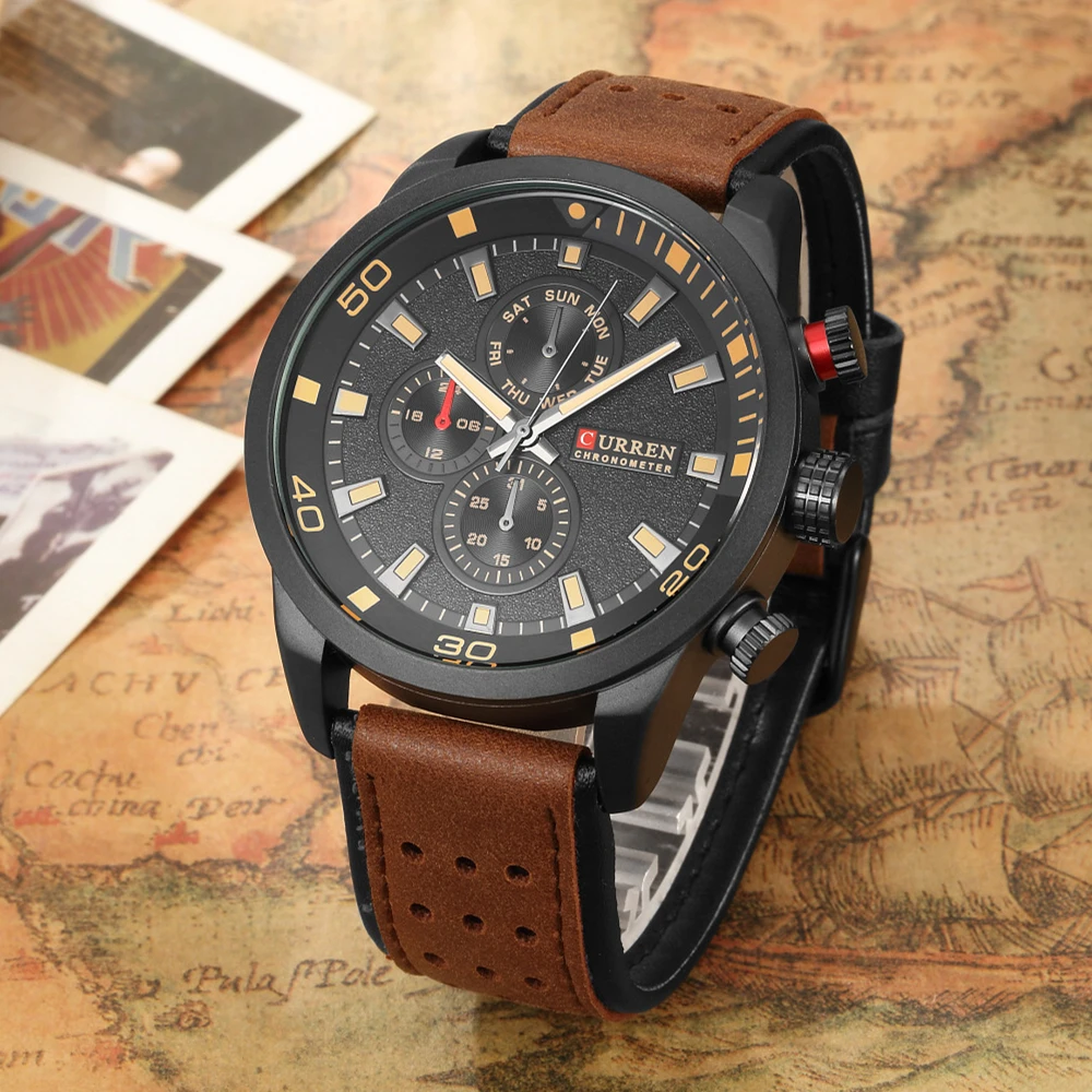 

CURREN 8250 top brand design new fashion casual cool sport man clock military army business wrist quartz male luxury watch