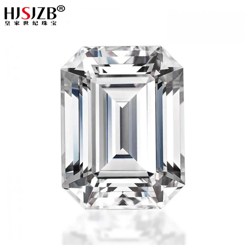 

Super White D color 2ct Emerald Cut Diamond Moissanite Wholesale