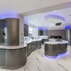 Customize high gloss kitchen cabinet modern kitchen island
