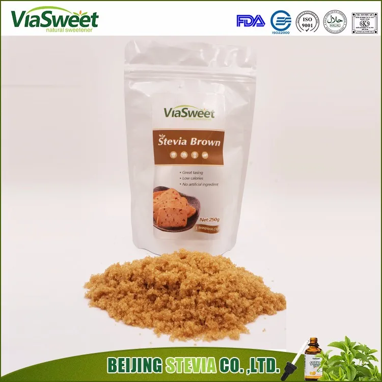 Viasweet Stevia Powder Erythritol Blend Golden Stevia Brown Sugar