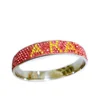 2018 new design stainless steel full rhinestone sorority bangles AKA souvenir bracelet