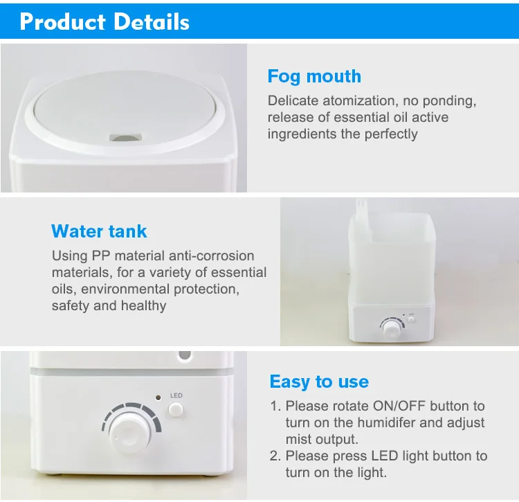 home appliances decoration hold house happy healthy fresh air fog spray classic ultrasonic humidifier