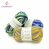 Multiple color dyed 100% wool scarf knitting yarn roving wool yarn