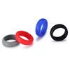 Custom sporting outdoor party unisex silicone rubber wedding rings