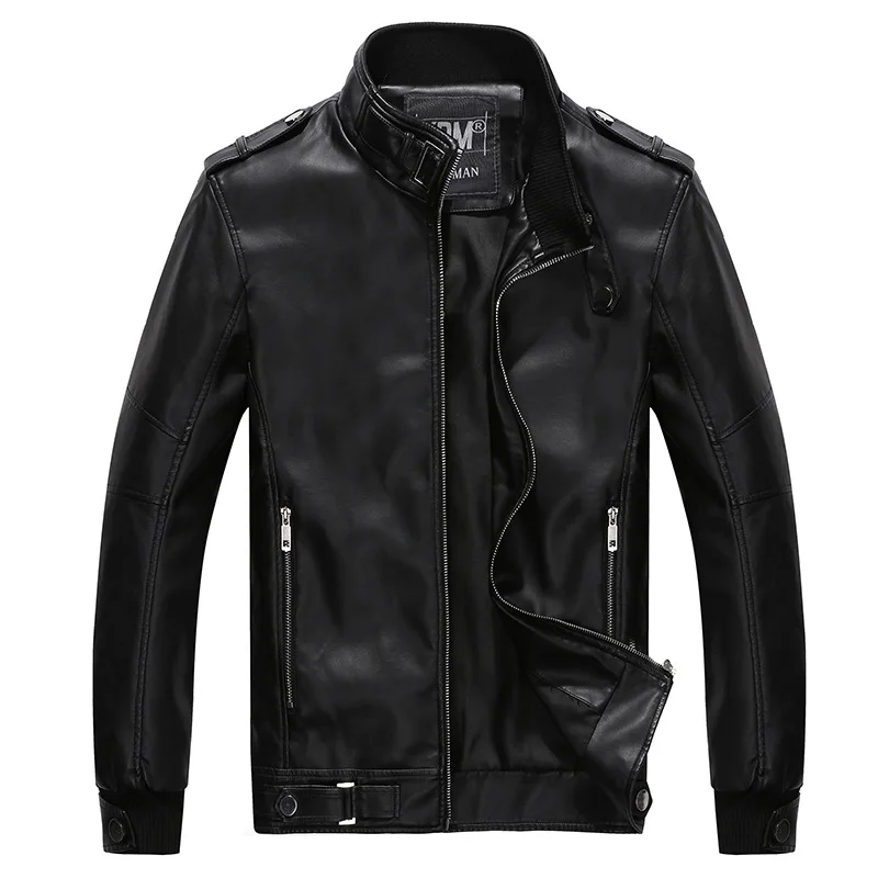 Compra Barato hombres de la chaqueta de cuero online al