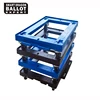 Logistic Plastic Platform moving 4 wheel trolley