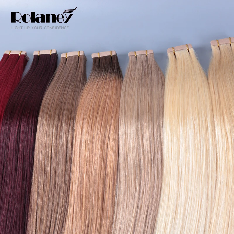 

Virgin Tape In Hair Extensions,European Tape Hair,Cuticle Aligned Hair, All available