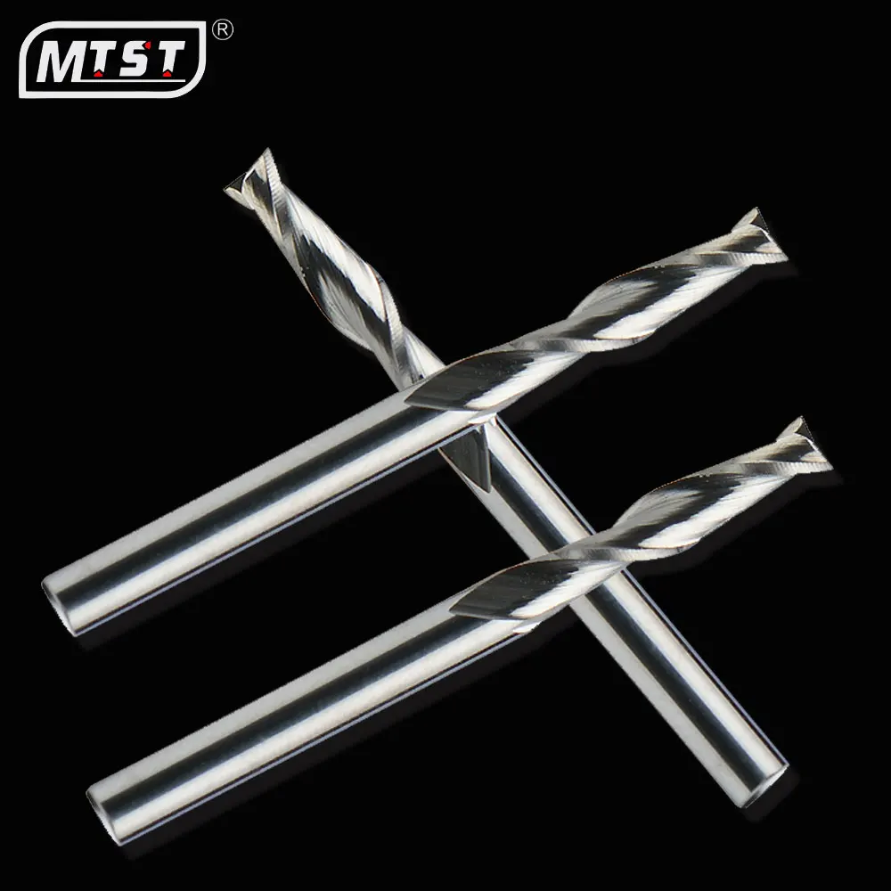 
3.175mm double flutes helix end milling cnc engraver carving wood carbide tools cutter 