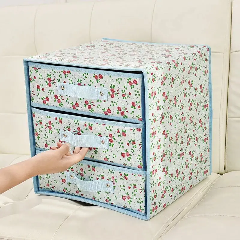 Non Woven Fabric Covered Decorative Cardboard Drawer Storage Box Buy