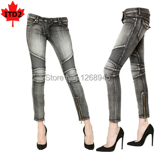 womens skinny biker jeans