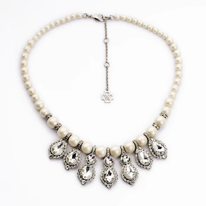 pear crystal necklace