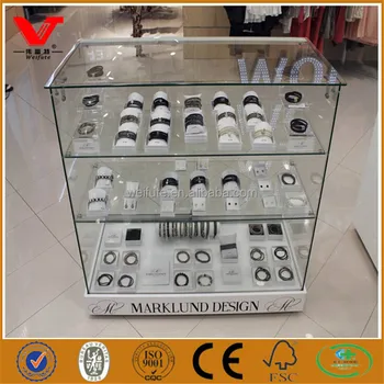 Retail Store Watch Glass Display Cabinet Bracelet Counter Design