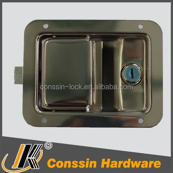 Stainless Steel Tool Box Door Truck And Utility Body Paddle Handle Lock