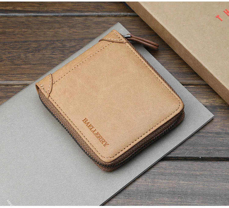 

Fashion Large Capacity Zipper Wallet Men Pu Faux Men Wallets Purse Carteira Masculina Male Clutch Leather Wallet, 4 colors