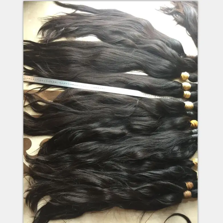 

65cm-100cm Inch Unprocessed Raw virgin natural hair, brazilian virgin hair russian virgin hair,unprocessed natural hair