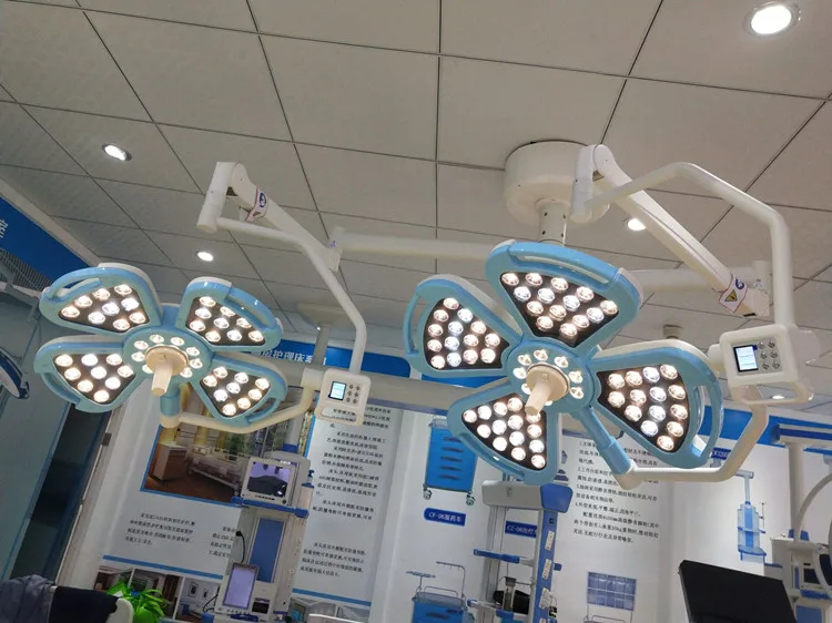 Ceiling dual dome operating surgical lamp in hospital LED operation light