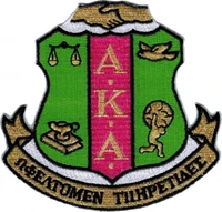 

Customized AKA design embroidered sorority patches