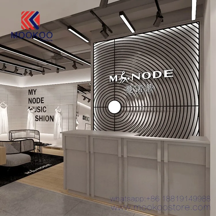 Custom Retail Store Cash Counter Clothes Shop Display Cash Counter