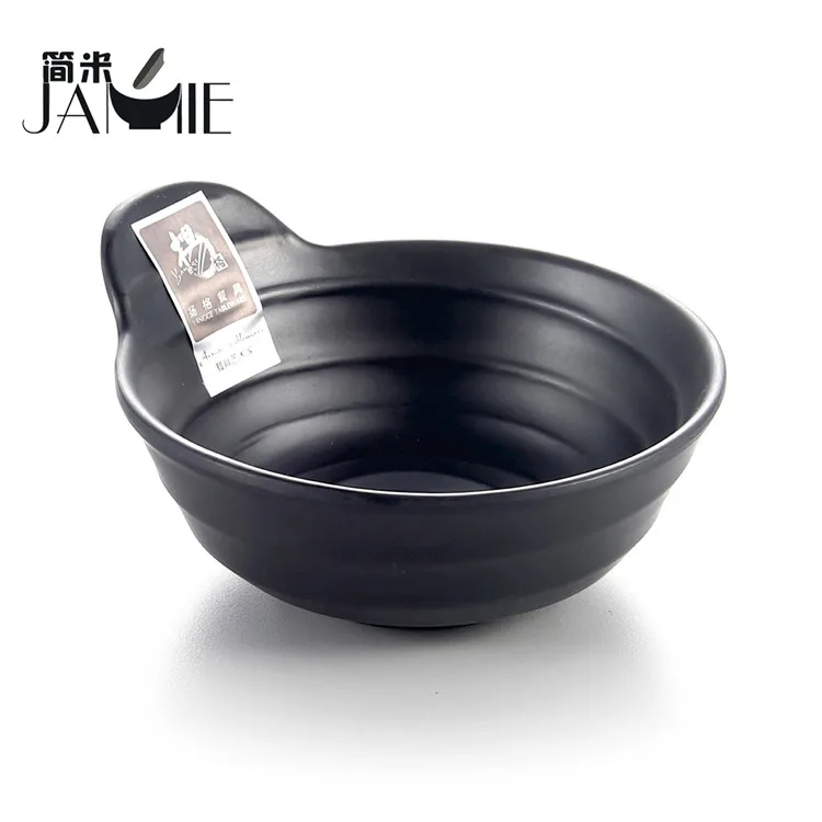 Plates For Restaurants Modern Melamine Chili Sauce Dish,Black Melamine