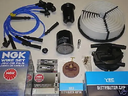 For Toyota 4Runner 3.0L Ignition Tune Up Filters Cap Rotor Spark Plugs Wire Kit