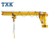 TXK Workshop Electric Hoist Wall Mounted Swing Arm Jib Crane 1 ton
