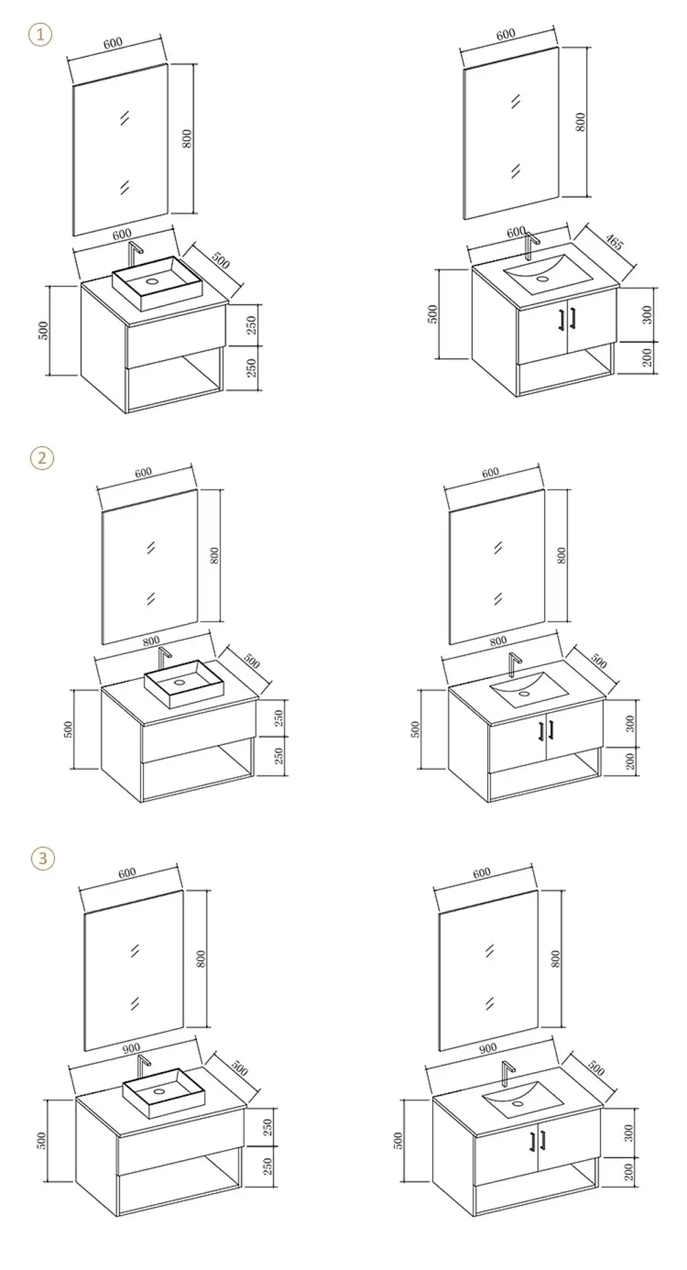 China Manufacturer Standard Size Waterproof Makeup Bathroom Vanity Cabinet Wholesale Buy Waterproof Bathroom Cabinet