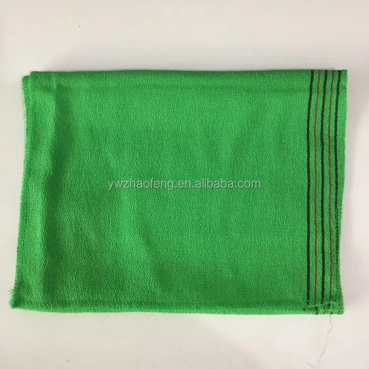 

long Italy korea viscose shower towel back scrub towel, Green;pink