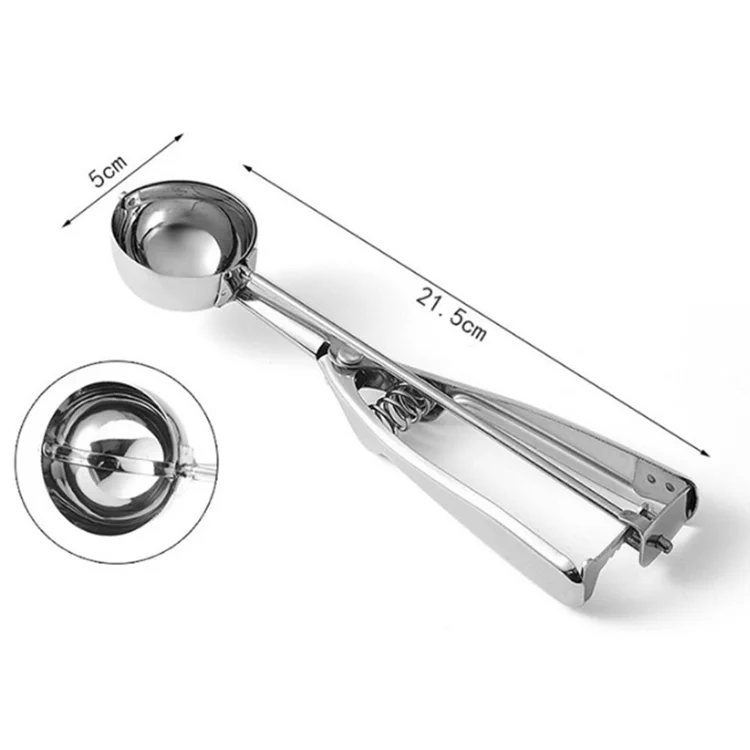 

Secondary Polishing Melon Scoop Spoon Set Ice Cream Scoop, Stainless steel