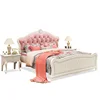 European Princess bed Pink storage bed wood&leather /1.8m/1.5m