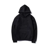 

Custom High Quality Blank Outwear Mens Plain Black Hoodie With Logo