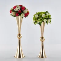 

latest dual heads trumpet vase wedding decoration