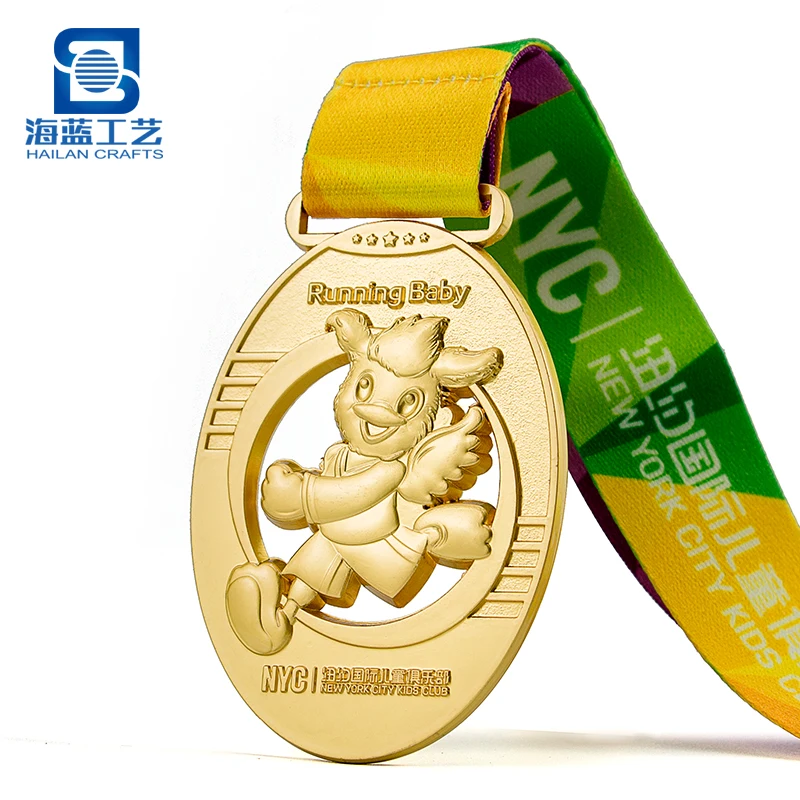 Professional Custom Soft Enamel Metal Sports Award Running