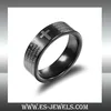Lord's Prayer rings Silver Men's Stainless Steel Bible Cross Rings