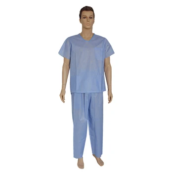 Hospital Uniforms Disposable Pajamas With Elastic Top And Pants - Buy ...