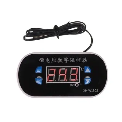 XH-W1308 W1308 Adjustable Digital Cool Heat Sensor Red Display Temperature Controller Thermostat Switch DC 12V