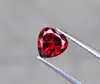 Synthetic gem stones DIY jewellery beads cheap heart shape red glass beads