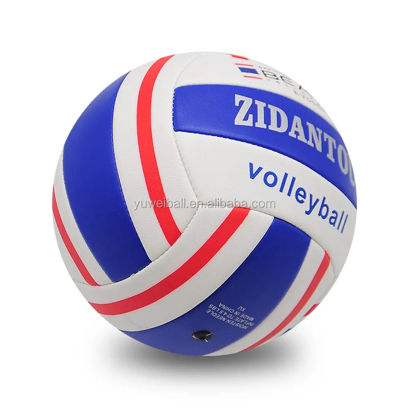 Training Volleyball Ball Custom Balls Stitched Soft Pvc Leather Beach