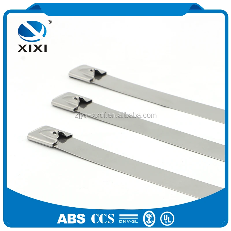 
Self Locking Stainless Steel Metal Cable Zip Ties Uncoated 