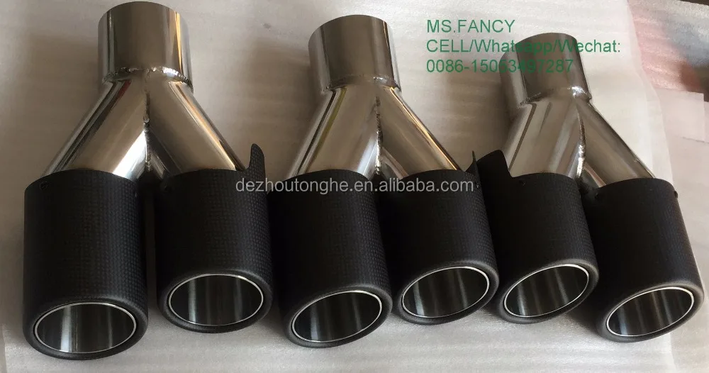 
Akrapovic dual carbon fiber exhaust muffler tip 