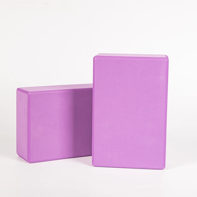 

Wholesale Eco Friendly Custom EVA Yoga Block Private Label, Custom Logo Printed Yoga Brick Manufacturer, Blue purple pink green or customized