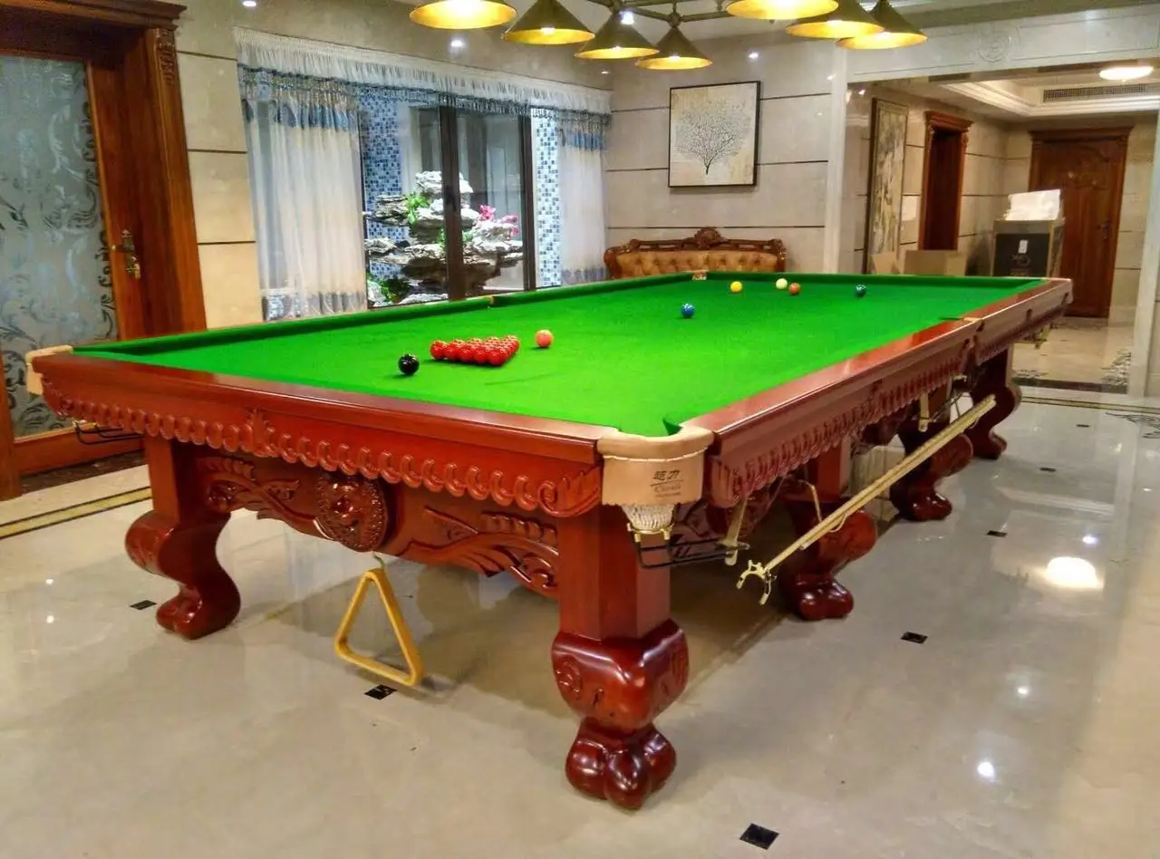 Chaoli Special Design Wholesale High Quality Natural Solid Wood Snooker Table With Black Slate