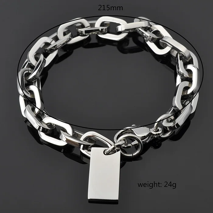 Fashion Jewelry Manufacturer Women's Custom Logo 925 Italian Silver Bracelet