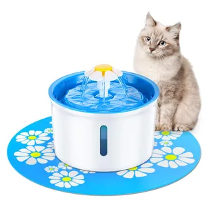 Image of Health Caring Hygienic Automatic Dog Cat Pet Flower Water Fountain Dispenser with Filter