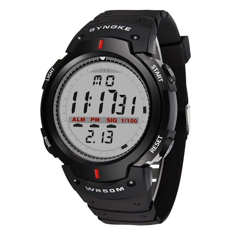 SYNOKE 61576 Alarm Day Date digital china factory cheap men sport watch