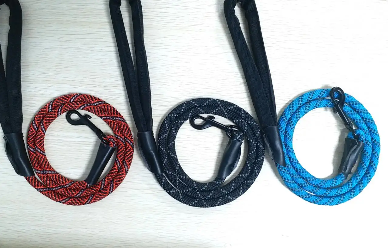High performance customized package and size 48 strand braided pet rope dog leash