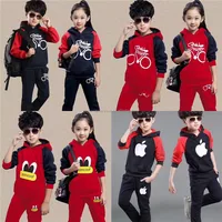 

1.55 Dollar GDZW755 Factory Wholesale Boys And Girls 3-8Years Cotton Material Sporting Sets For Kids hoodie