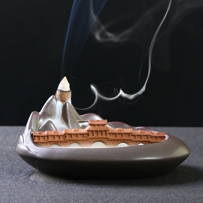 Ceramic Backflow Incense Burner Waterfall Smoke Incense Holder For Living Room Decorations Aromatherapy Diffusers Ornament Buy Ceramic Incense Burner Backflow Incense Burner Incense Burner Product On Alibaba Com