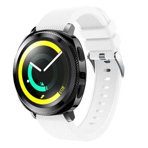 Top selling rubber silicone soft sports watch band strap replacement band for Samsung 20 Gear/Galaxy 42 smart watch